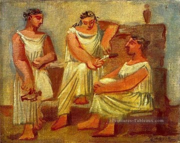 Trois femmes à la fontaine 3 1921 cubistes Peinture à l'huile